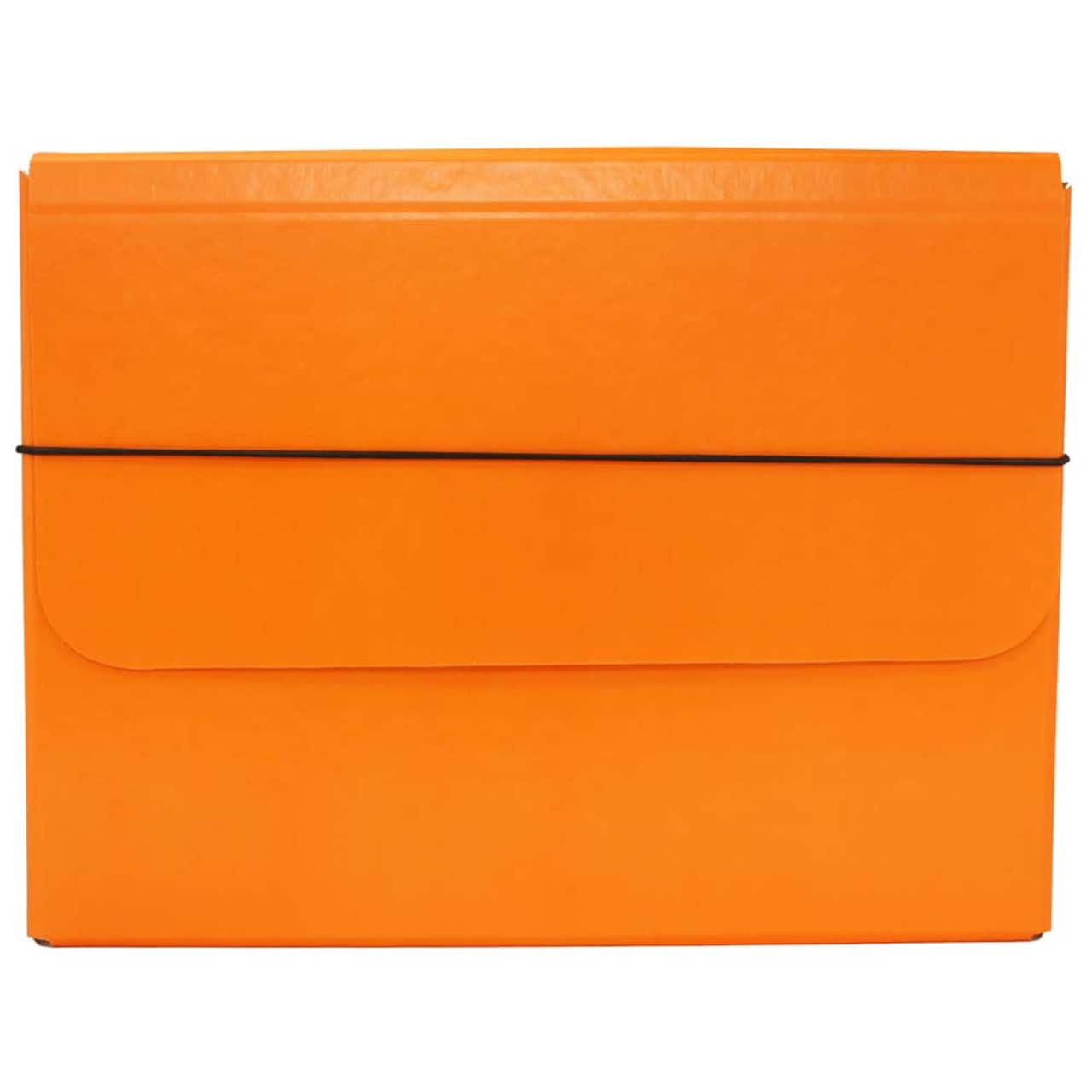 JAM Paper Strong Thick Portfolio Carrying Case with Elastic Band Closure